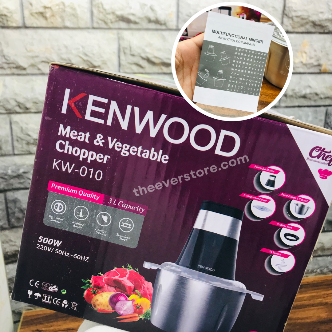3 Liters Multifunctional Kenwood Food Chopper | 3L Kenwood Meat Grinder | Latest Model