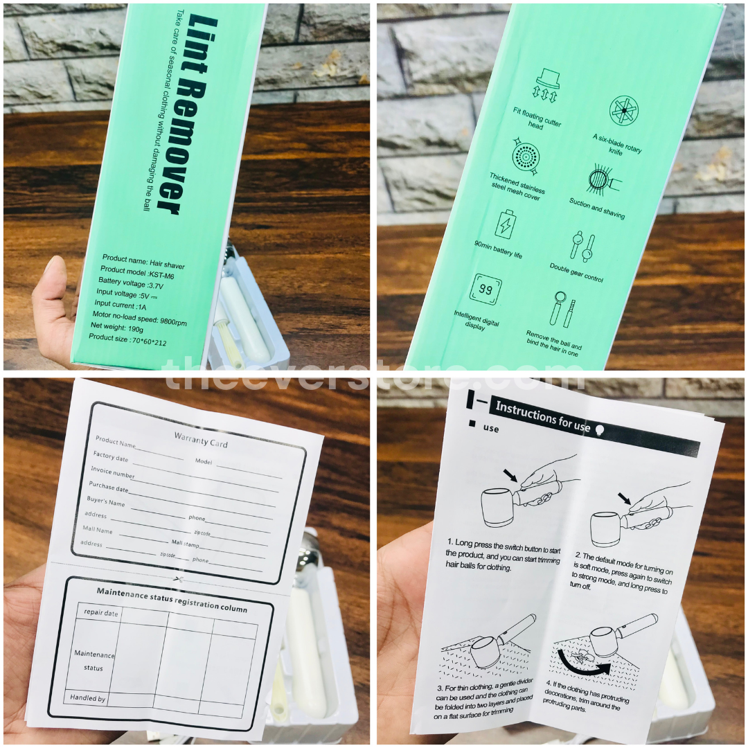 Rechargeable LED Display Fabric Lint Remover | Fabric Shaver | Imported