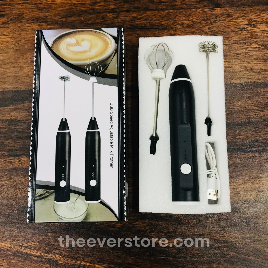 2 in 1 Electric Rechargeable Coffee Beater & Milk Frother | Egg Beater