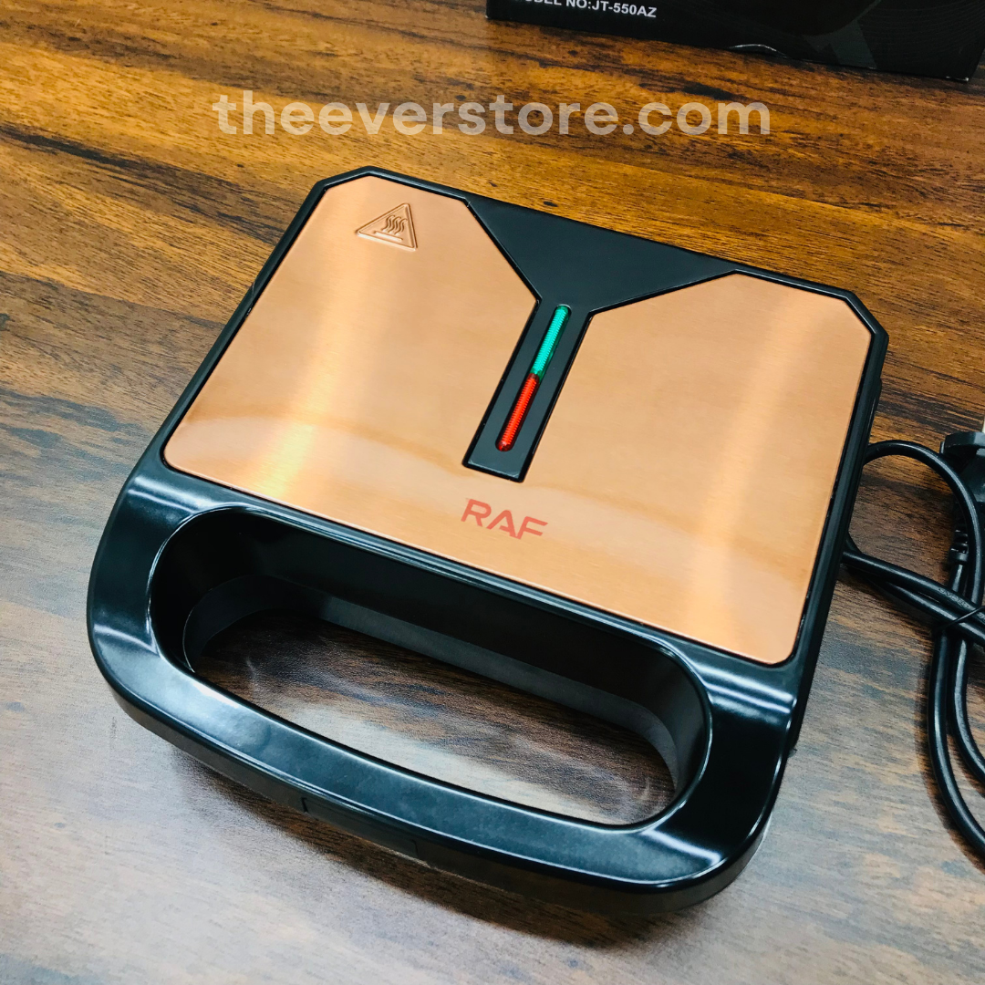 Imported RAF Sandwich Maker 4 Slice Machine | Dual Heating Non-Stick Coating