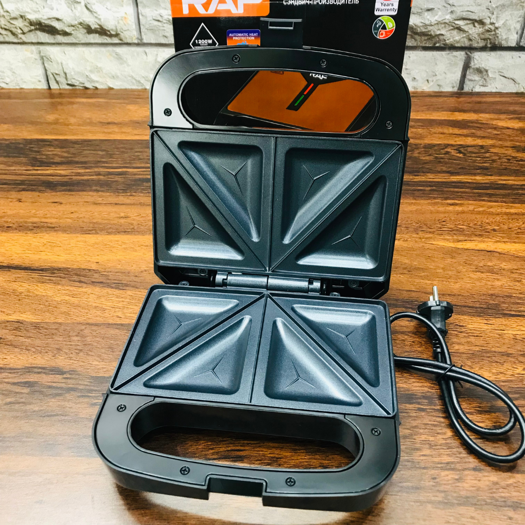 Imported RAF Sandwich Maker 4 Slice Machine | Dual Heating Non-Stick Coating