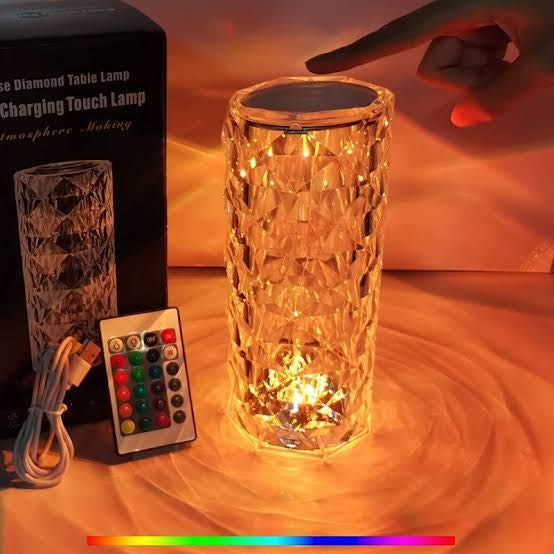 Rose Diamond Table Lamp | Crystal Lamp
