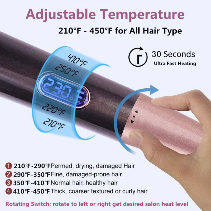 LDREAMAM 2 In 1  Hair Straightener And Curler With LCD Display | Imported