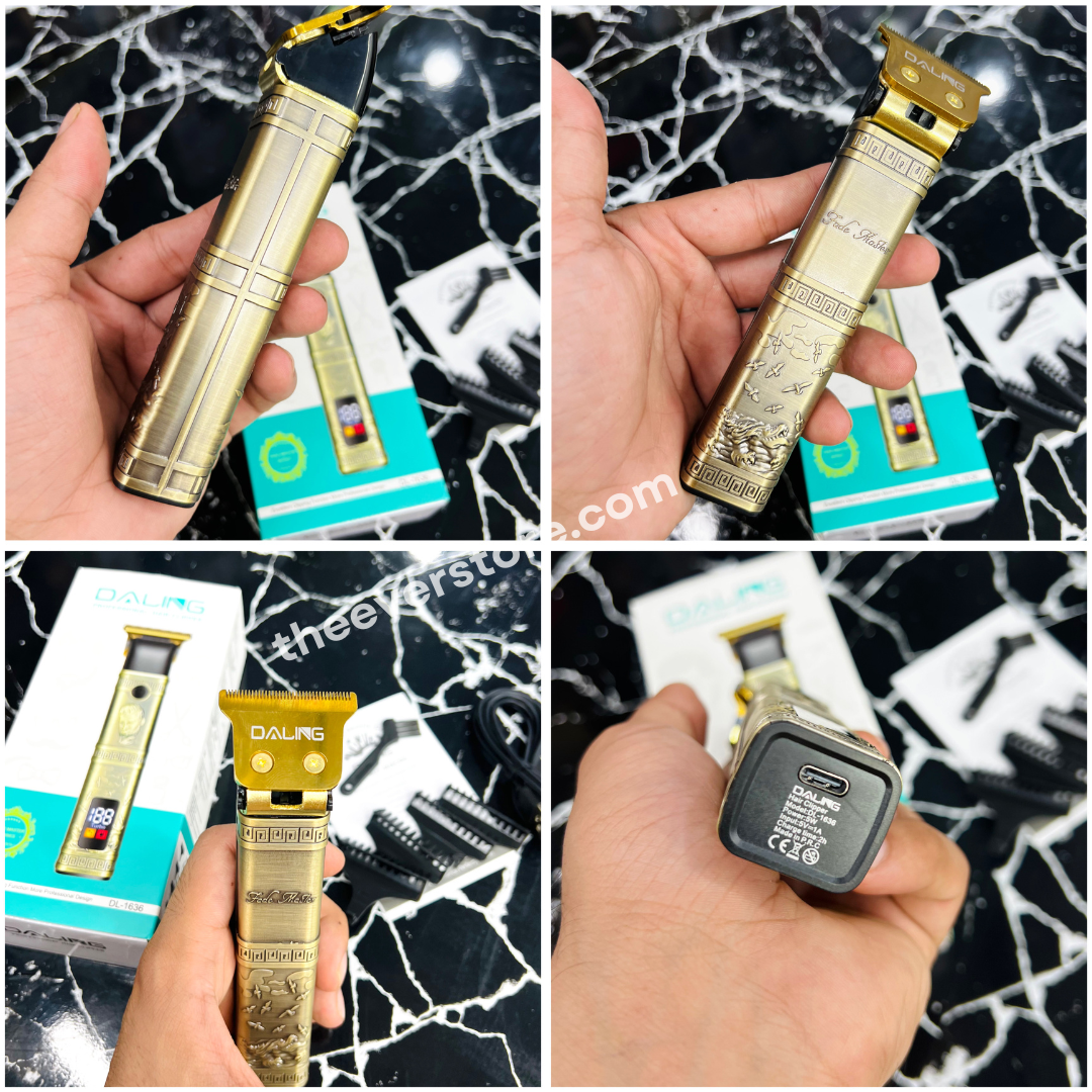 Daling Professional Hair Clipper With Digital LCD Display | Saloon Quality | Model DL-1636