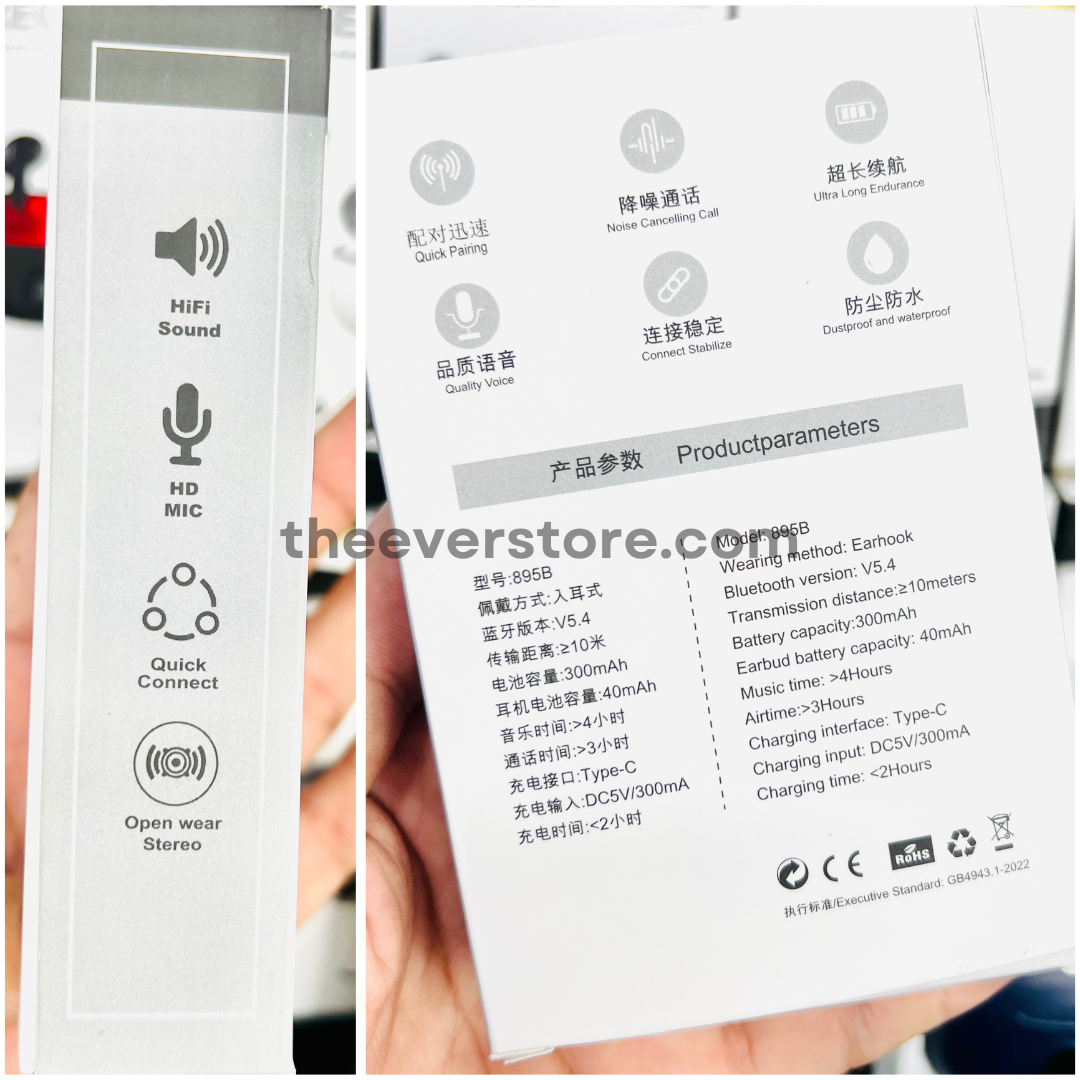 Stereo ENC TWS 895B Earphones | Imported Earbuds