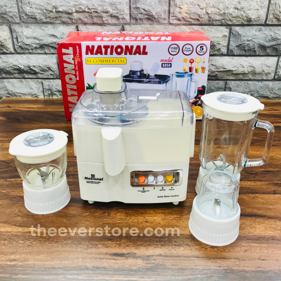 National 4 In 1 Juicer Blender | Juicer Blender, Dry Mill, Chopper & Carrot Juicer