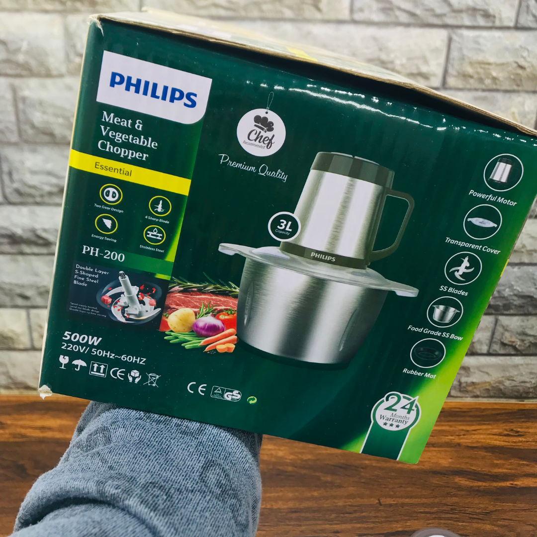 3 Liters Multifunctional Philips Food Chopper | 3L Philips Meat Grinder