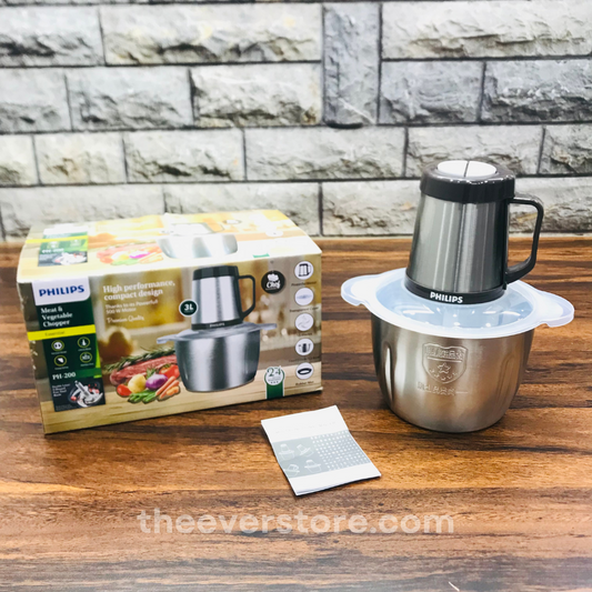 3 Liters Multifunctional Philips Food Chopper | 3L Philips Meat Grinder