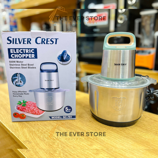 5 Liters Multifunctional Silver Crest Food Chopper | 5L Imported Silver Crest Meat Grinder