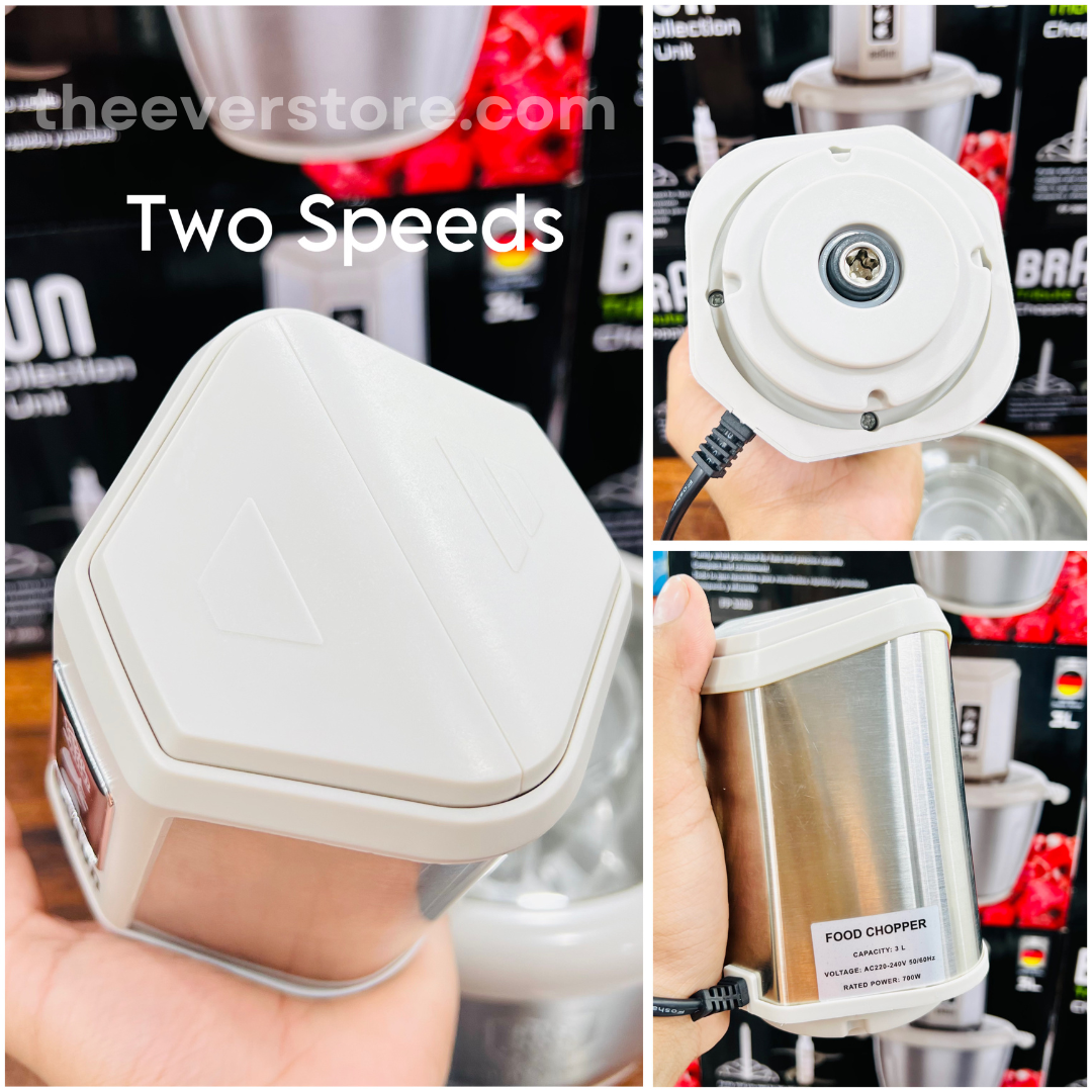 3 Liters Multifunctional Braun Food Chopper | 3L Imported Braun Meat Grinder | German Lot