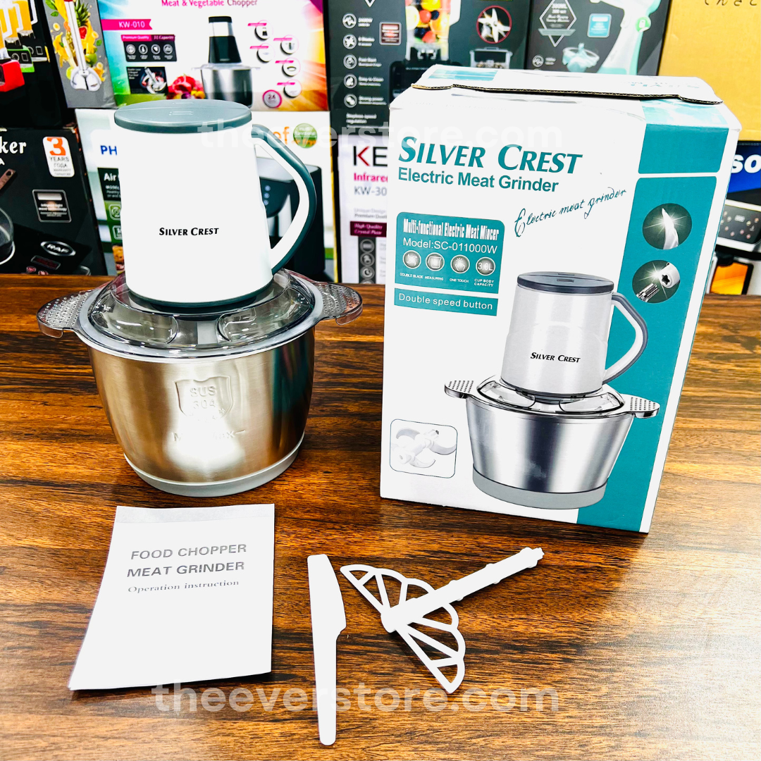 3 Liters Multifunctional Silver Crest Food Chopper | 3L Imported Silver Crest Meat Grinder | German Lot