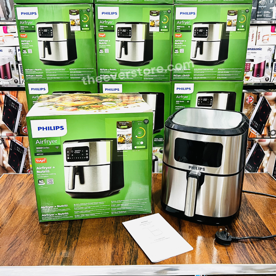 Imported Philips Premium 12L Air Fryer - Double Element & Basket - 12 Months Warranty