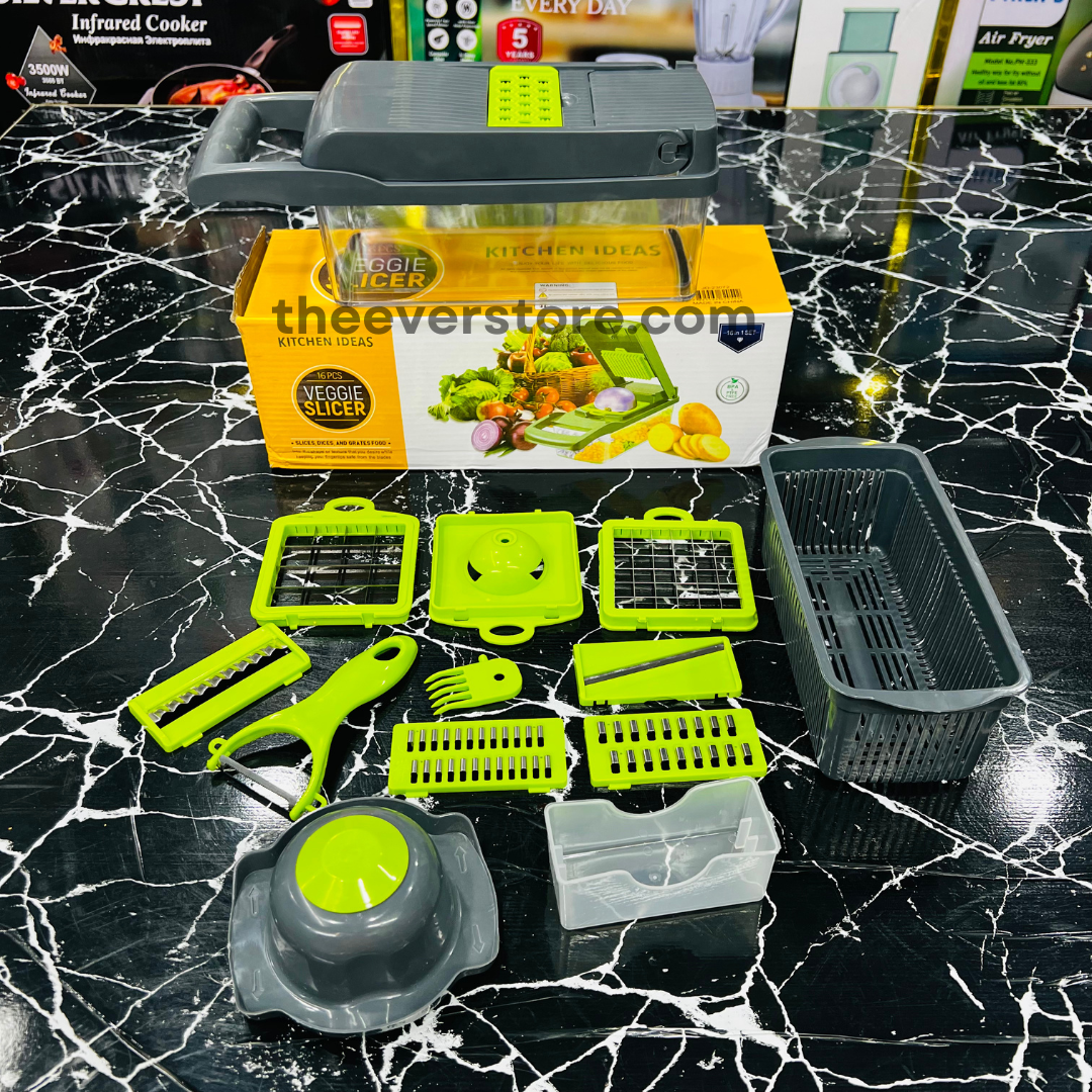 16 in 1 Vegetable Slicer | Multifunctional Vegetable Cutter