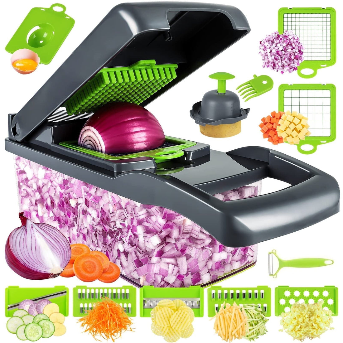 16 in 1 Vegetable Slicer | Multifunctional Vegetable Cutter