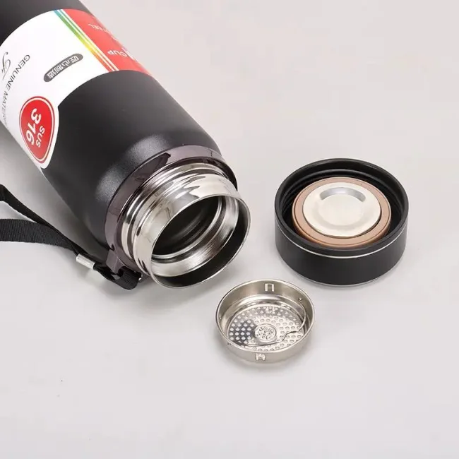 Vacuum Flask Hot & Cold Water Bottle | Stainless Steel | 1000ml & 800ml