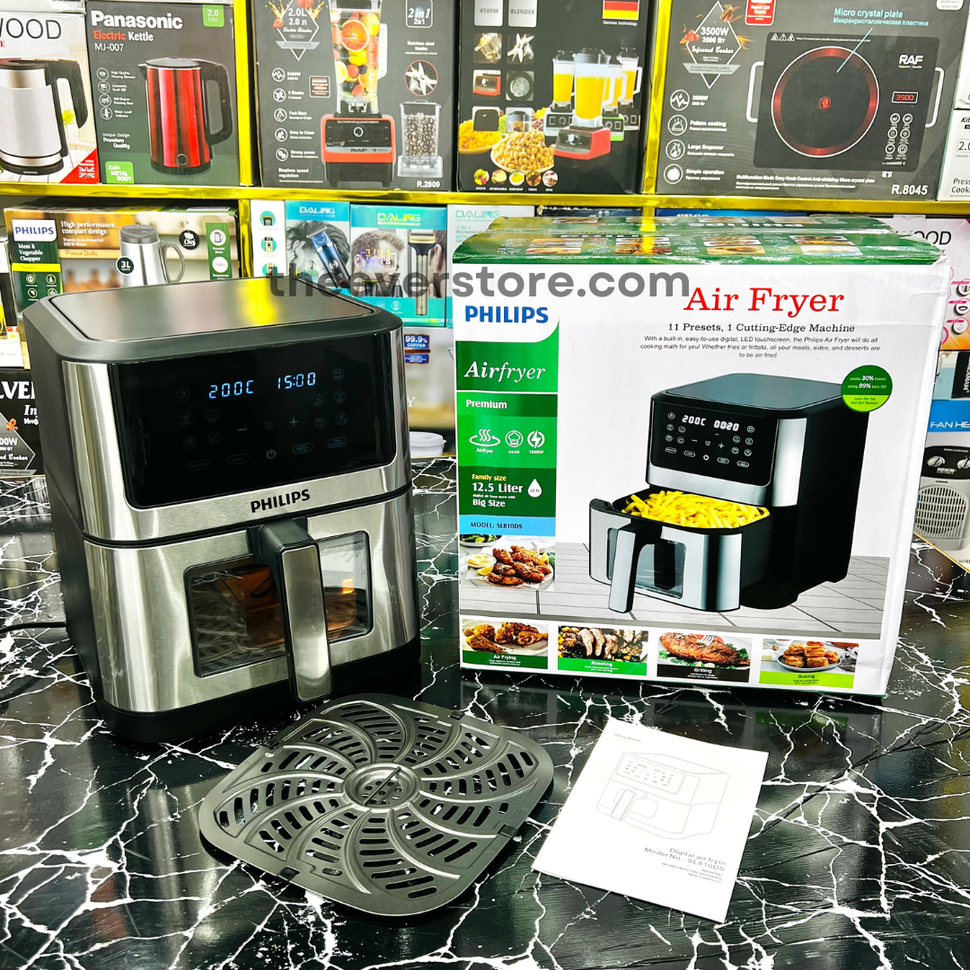 Imported Lot Philips Premium Air Fryer - 12.5 Liter Large Capacity - 12 Months Warranty