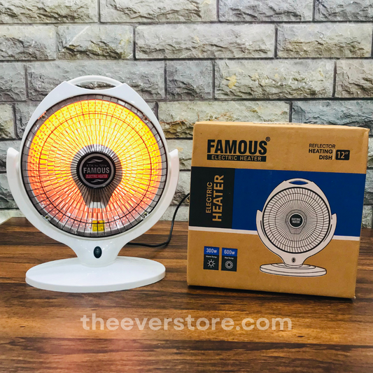 Famous Sun Halogen Electric Dish Heater 300/600 Watt