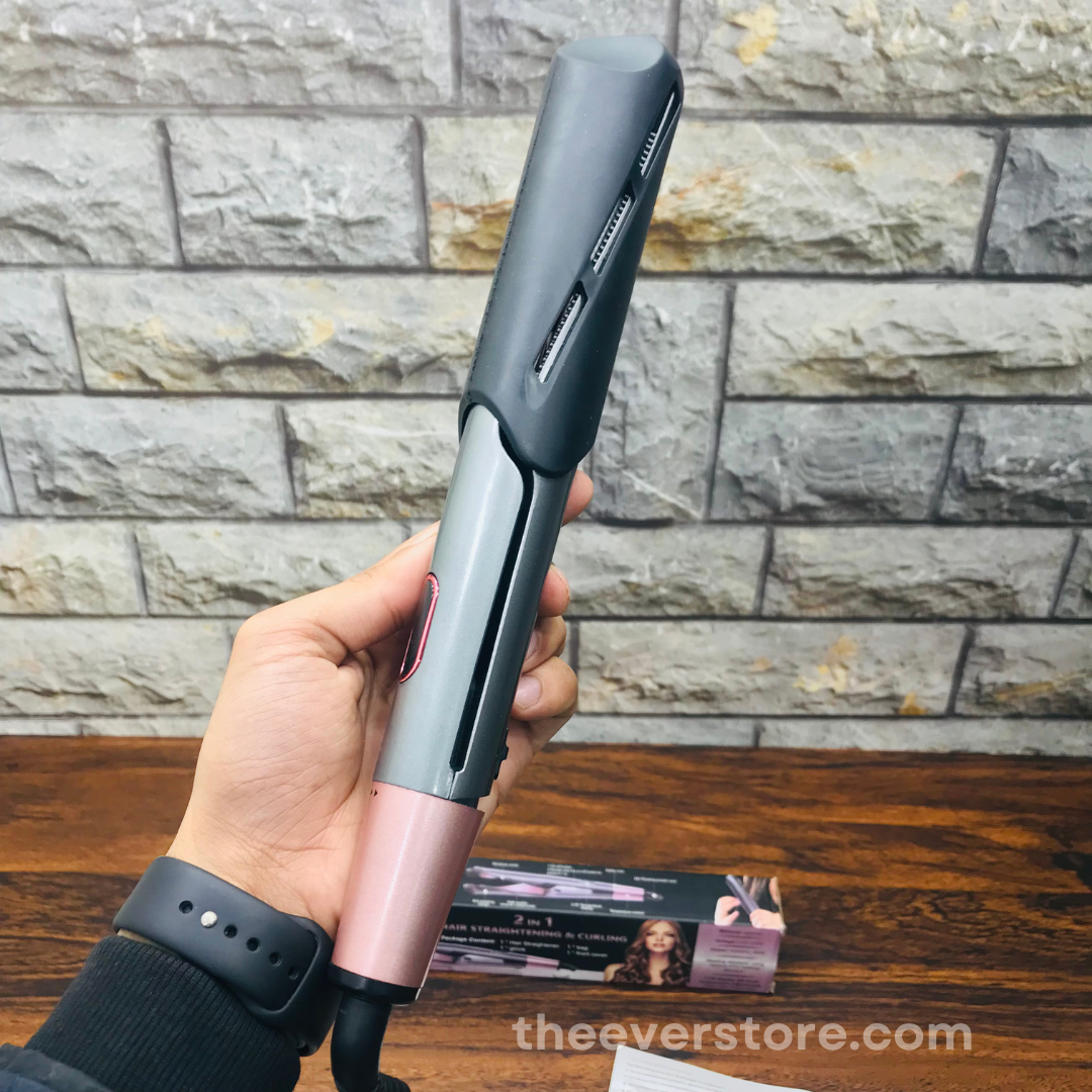 LDREAMAM 2 In 1  Hair Straightener And Curler With LCD Display | Imported