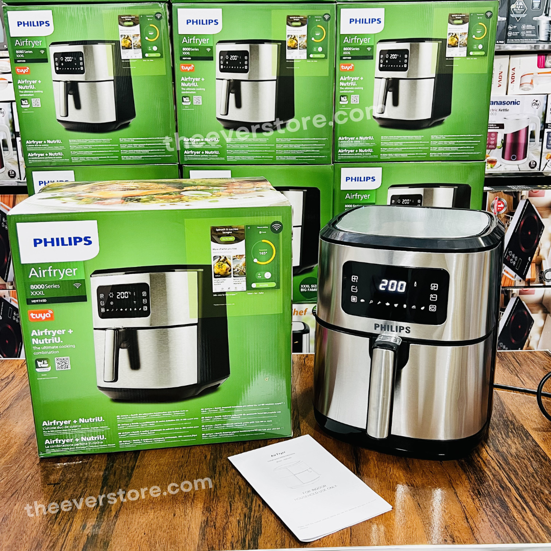 Imported Philips Premium 12L Air Fryer - Double Element & Basket - 12 Months Warranty