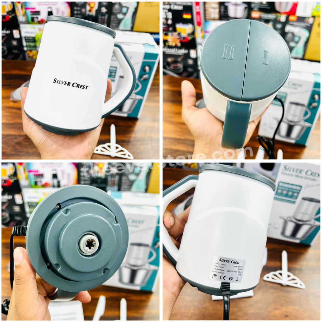 3 Liters Multifunctional Silver Crest Food Chopper | 3L Imported Silver Crest Meat Grinder | German Lot