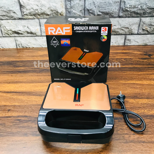 Imported RAF Sandwich Maker 4 Slice Machine |  Dual Heating Non-Stick Coating