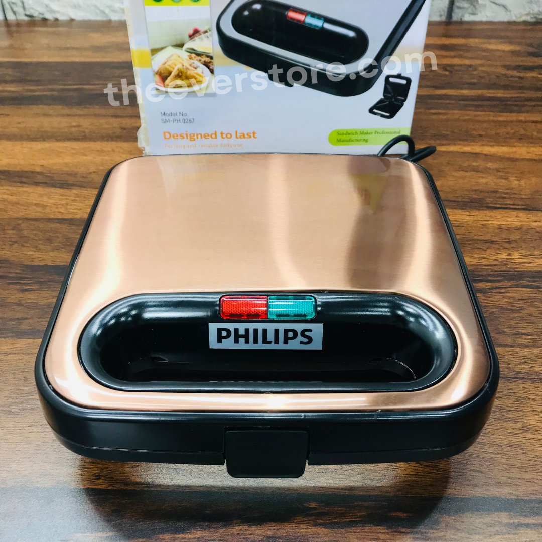 Philips Sandwich Maker 4 Slice | Dual Heating Non-Stick Coating