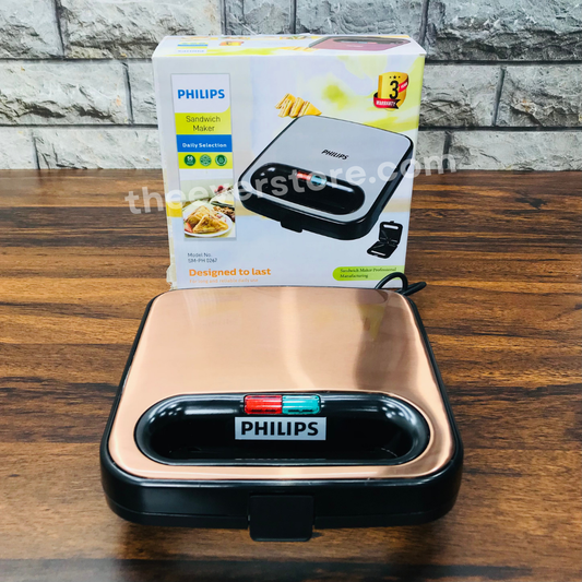 Philips Sandwich Maker 4 Slice | Dual Heating Non-Stick Coating