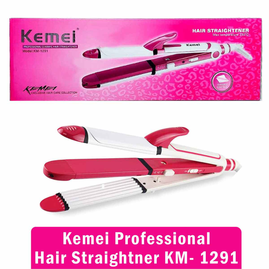 Kemei 3 in 1 Hair Straightener | Model KM-1291
