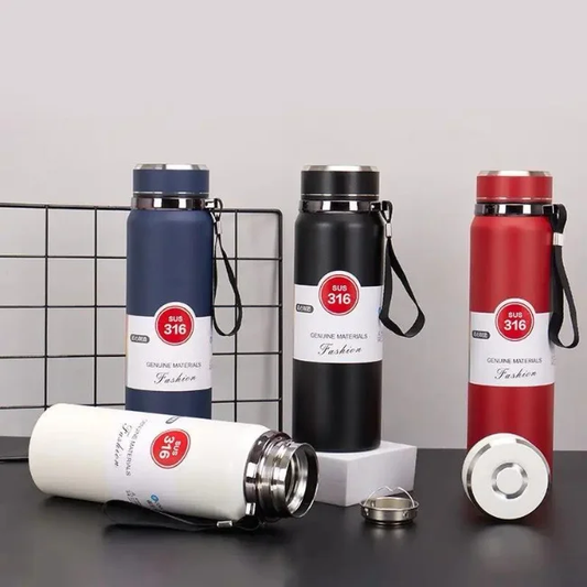 Vacuum Flask Hot & Cold Water Bottle | Stainless Steel | 1000ml & 800ml