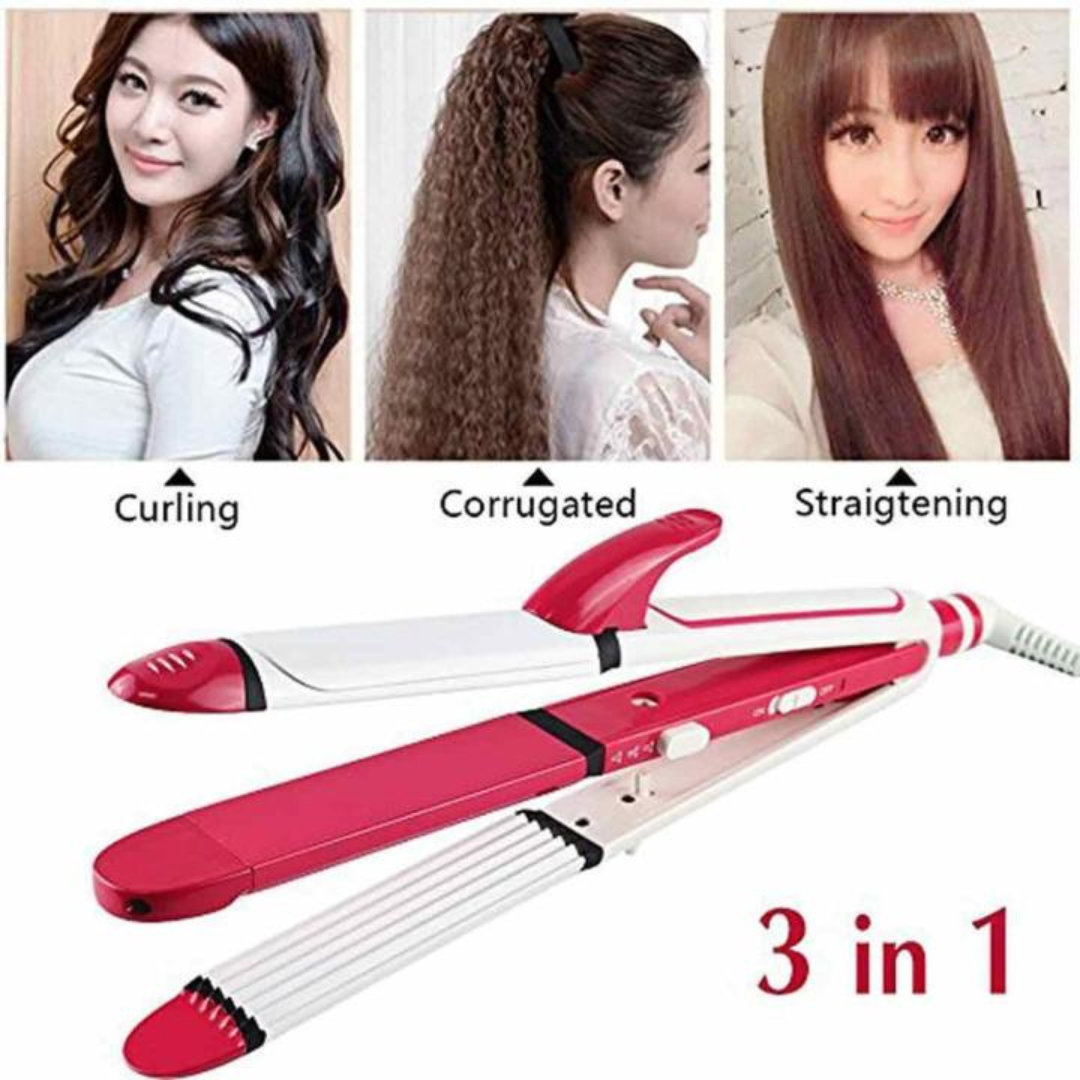 Kemei 3 in 1 Hair Straightener | Model KM-1291