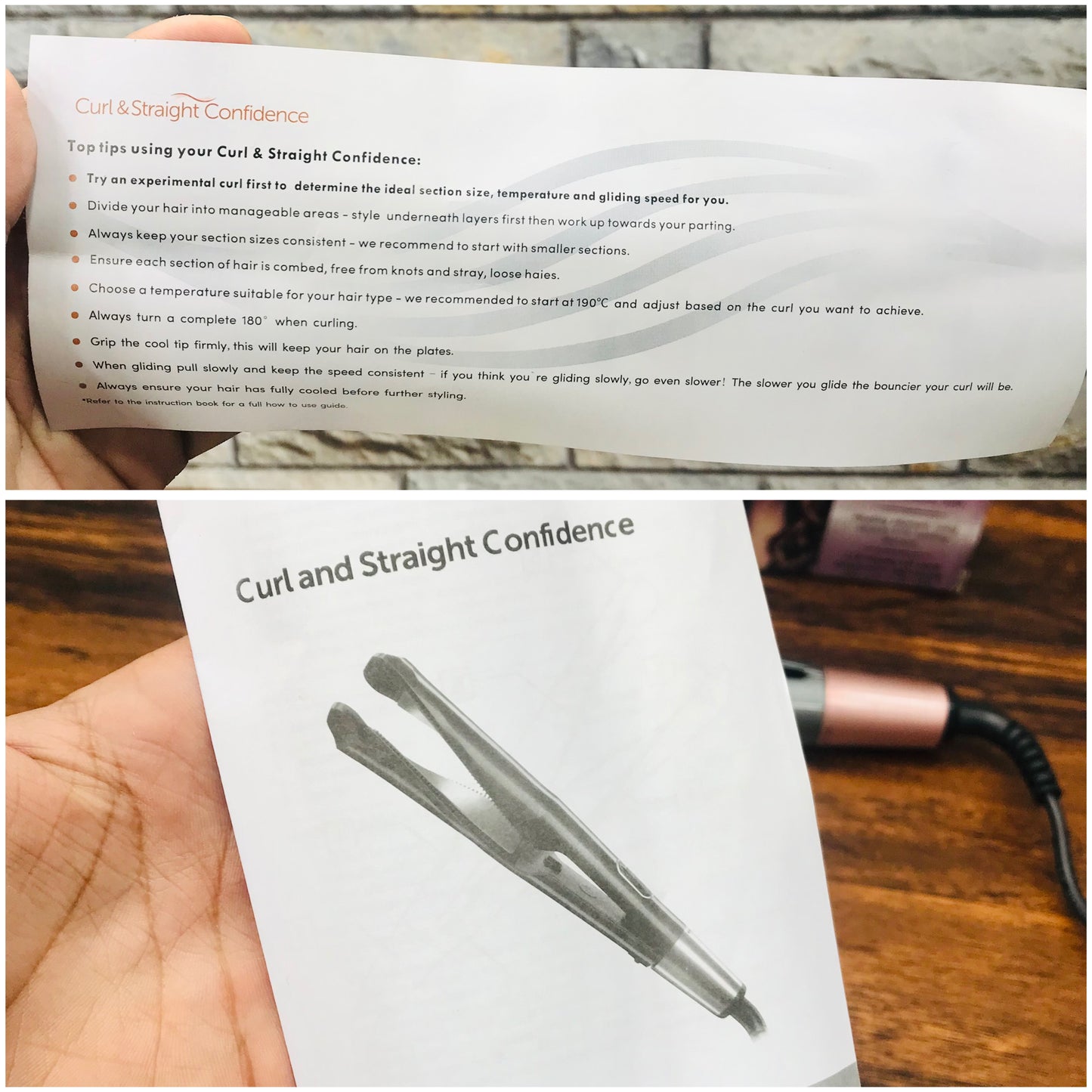 LDREAMAM 2 In 1  Hair Straightener And Curler With LCD Display | Imported