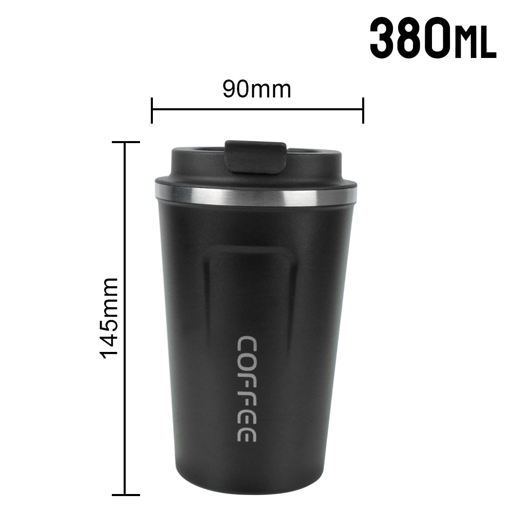 380ml Double Stainless Steel Smart Coffee Cup | Thermos Mug For Tea & Coffee