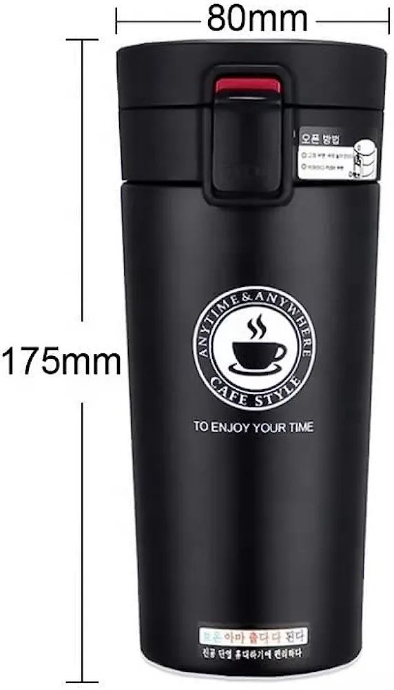 380ml Double Stainless Steel Vacuum Flasks Thermal Coffee Cup | Thermos Mug For Tea & Coffee