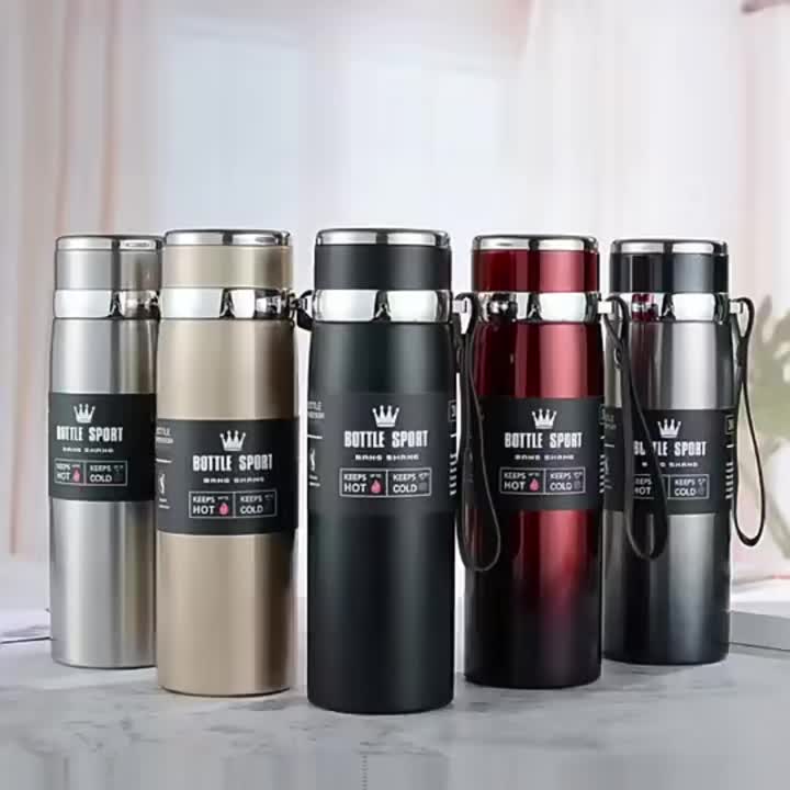 Vacuum Flask Hot & Cold Water Bottle | Stainless Steel | 1000ml & 800ml