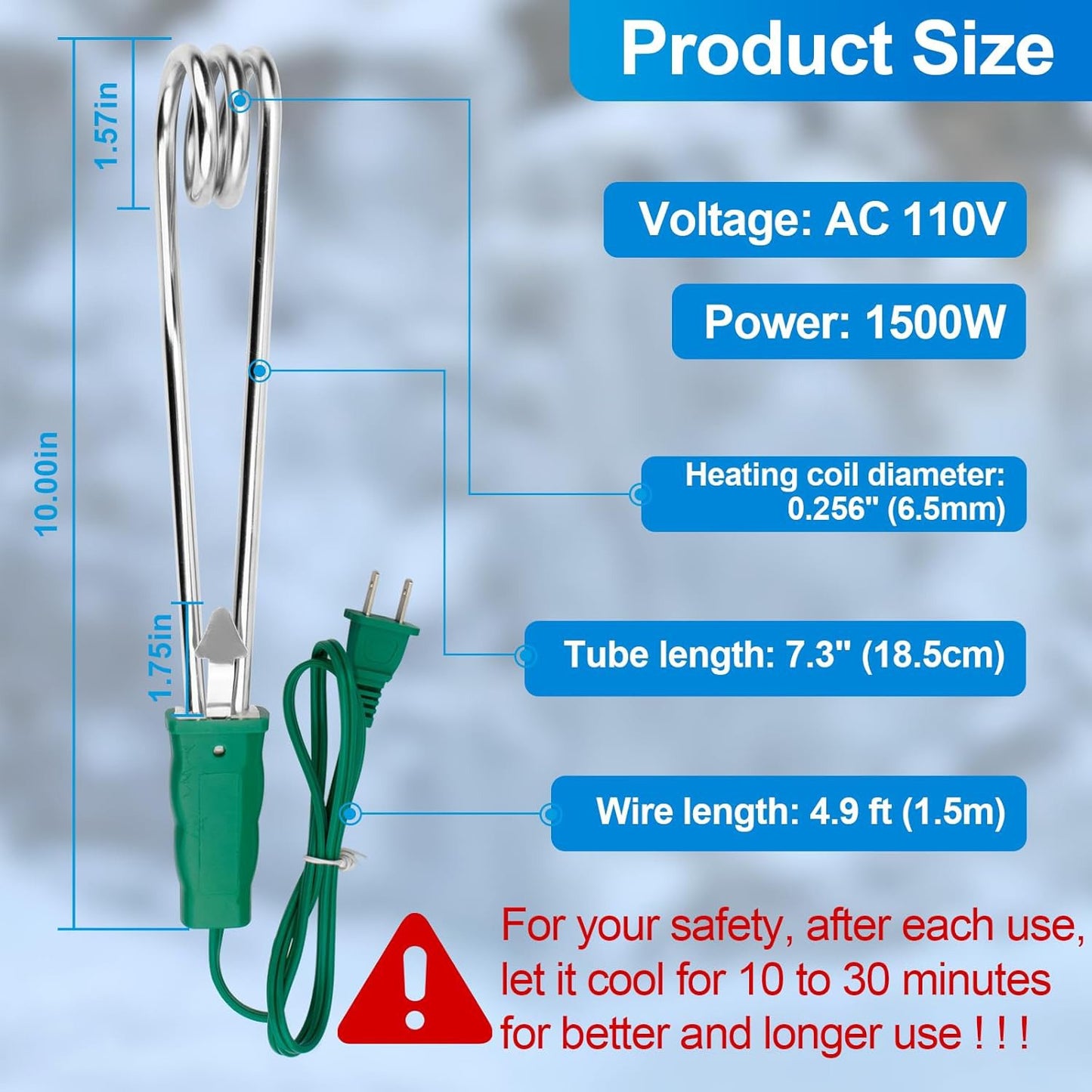Imported Electric Water Heating Rod | 100% Shock Proof & Imported Quality