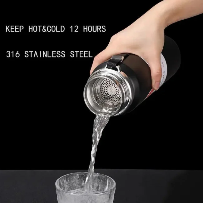 Vacuum Flask Hot & Cold Water Bottle | Stainless Steel | 1000ml & 800ml