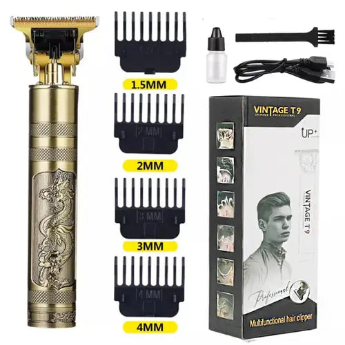 T9 Vintage professional Hair Trimmer | Rechargeable Beard Trimmer & Styler
